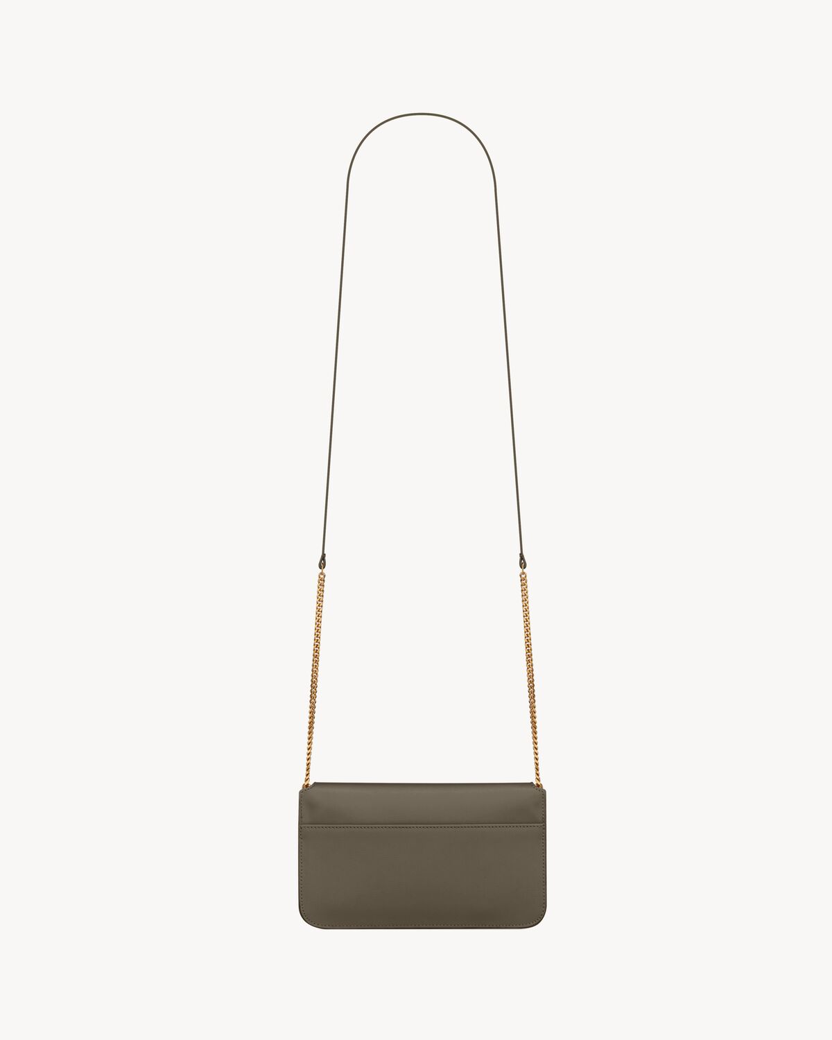 YSL Cassandre Phone Holder in Smooth Leather - Image 5